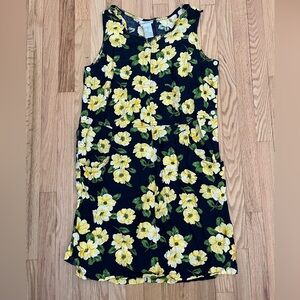 Fashion Bug Black and Yellow Floral Kids Dress